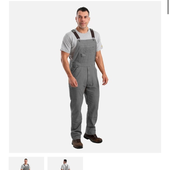 Men's grey Overalls - Picture 3 of 3